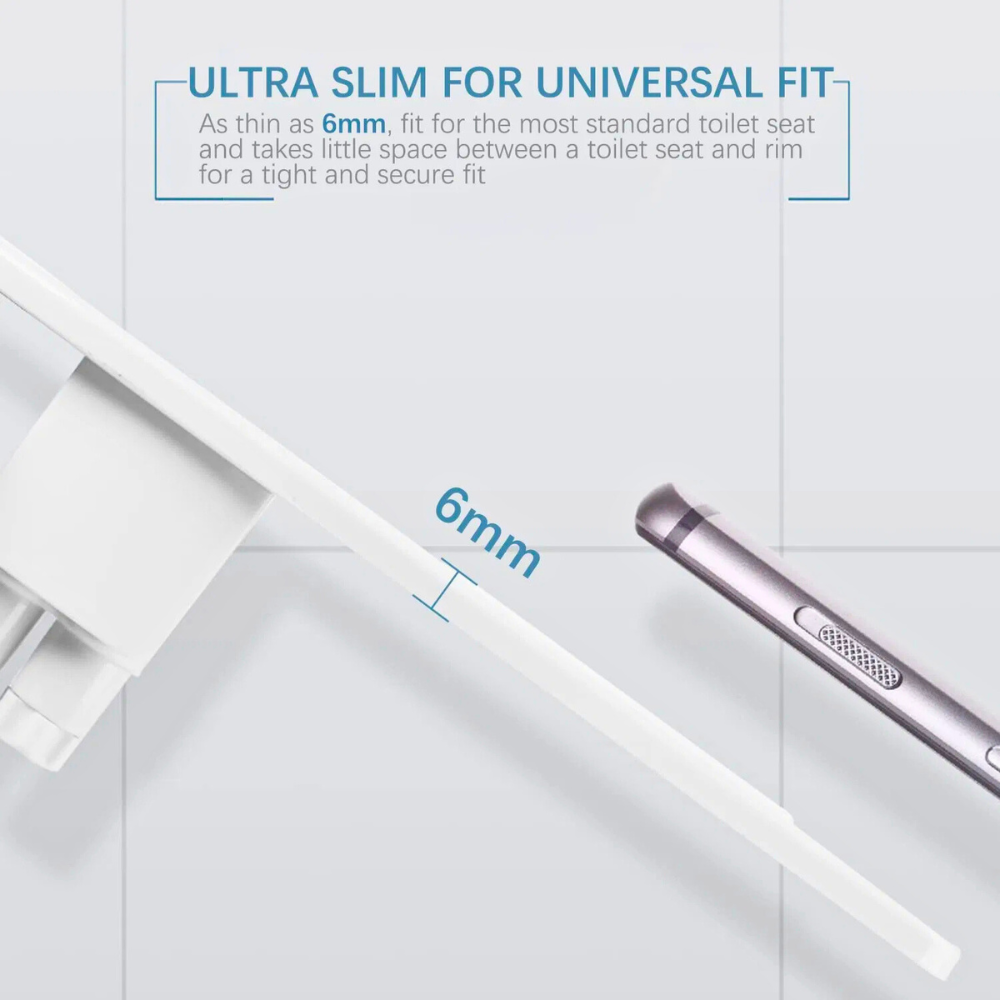 dual nozzle bidet attachment for existing toilet